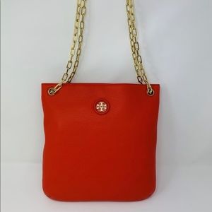 Tory Burch Whipstitch Logo Adjustable Crossbody